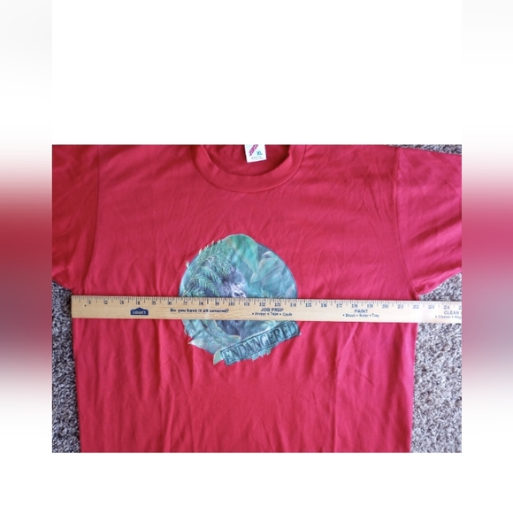 Vintage Single Stitch Endangered Gorilla Graphic T-Shirt Size XL Wildlife - Picture 6 of 10